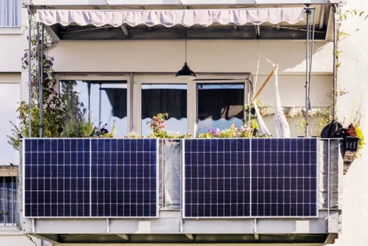 Mini-Solaranlage für den Balkon