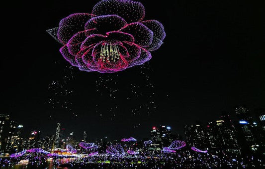 Bright Chongqing 11,787 drones set a new Guinness World Record